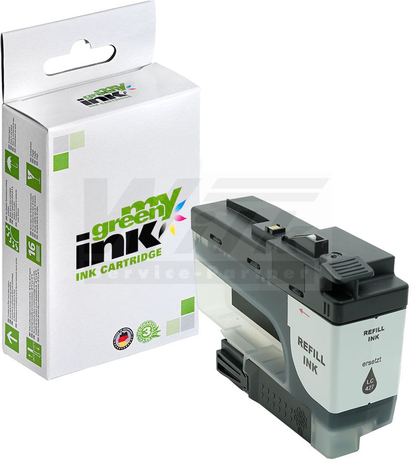 mygreen ink Tintenpatrone schwarz ersetzt Brother LC-427BK (102851)