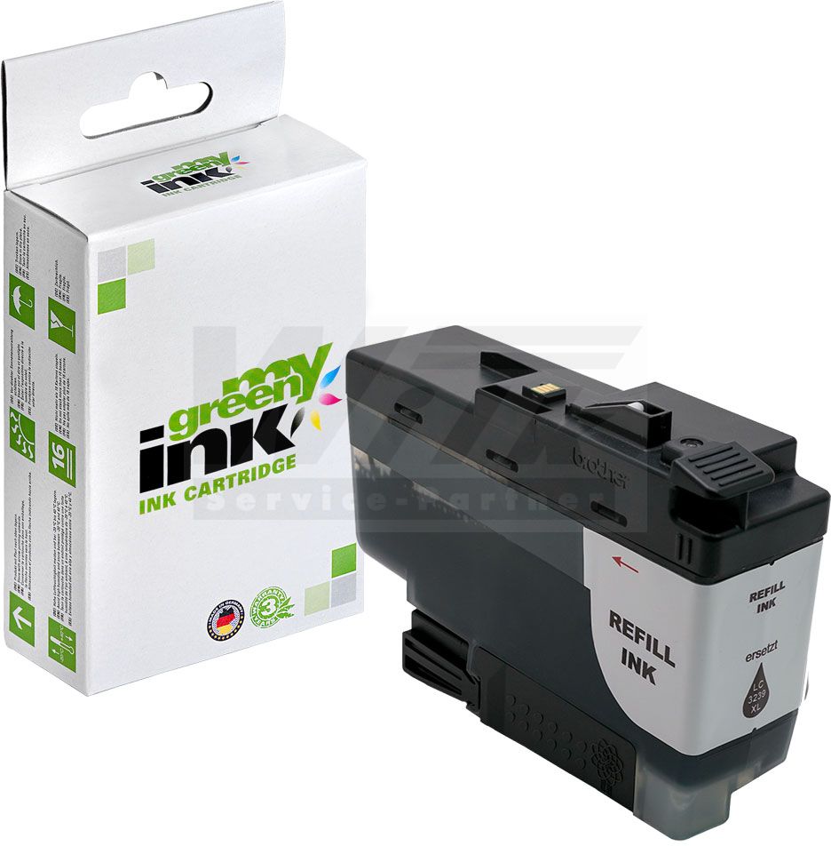 mygreen ink Tintenpatrone schwarz ersetzt Brother LC-3239XLBK (102950)