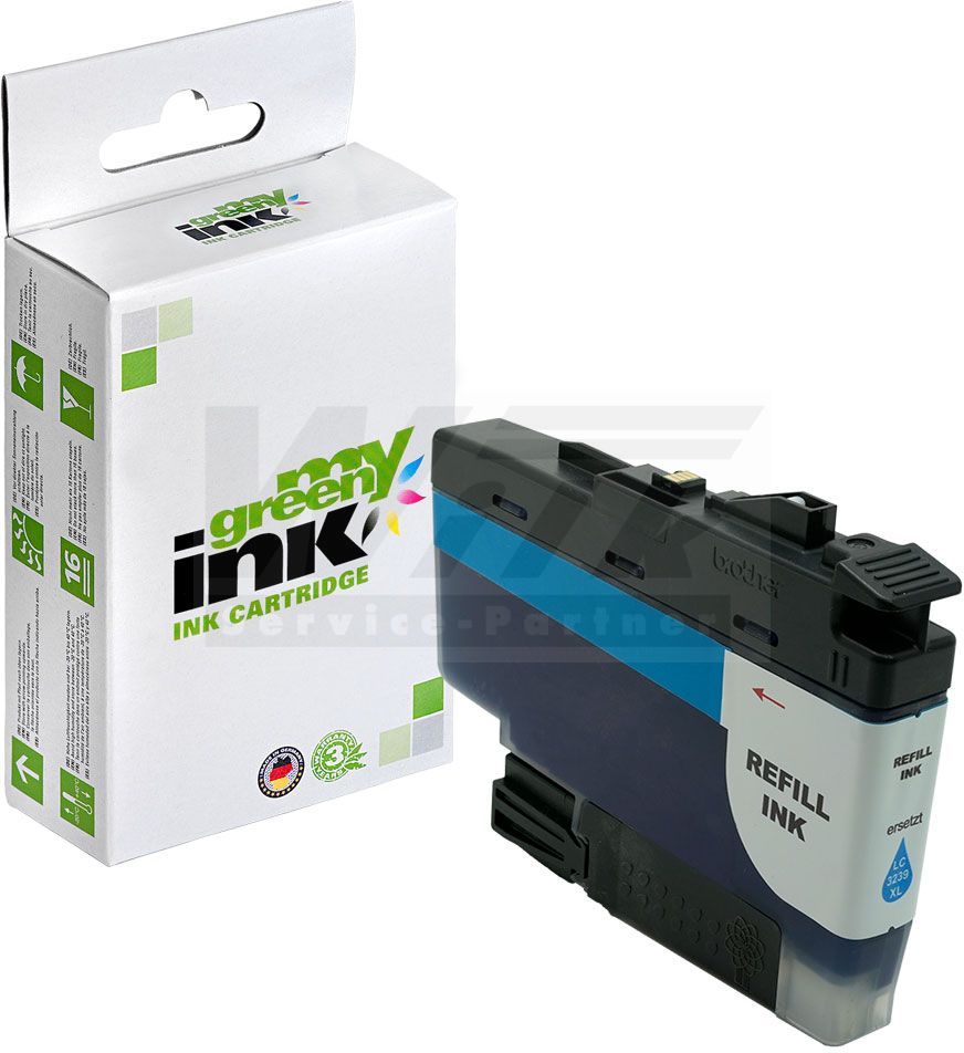 mygreen ink Tintenpatrone cyan ersetzt Brother LC-3239XLC (102967)