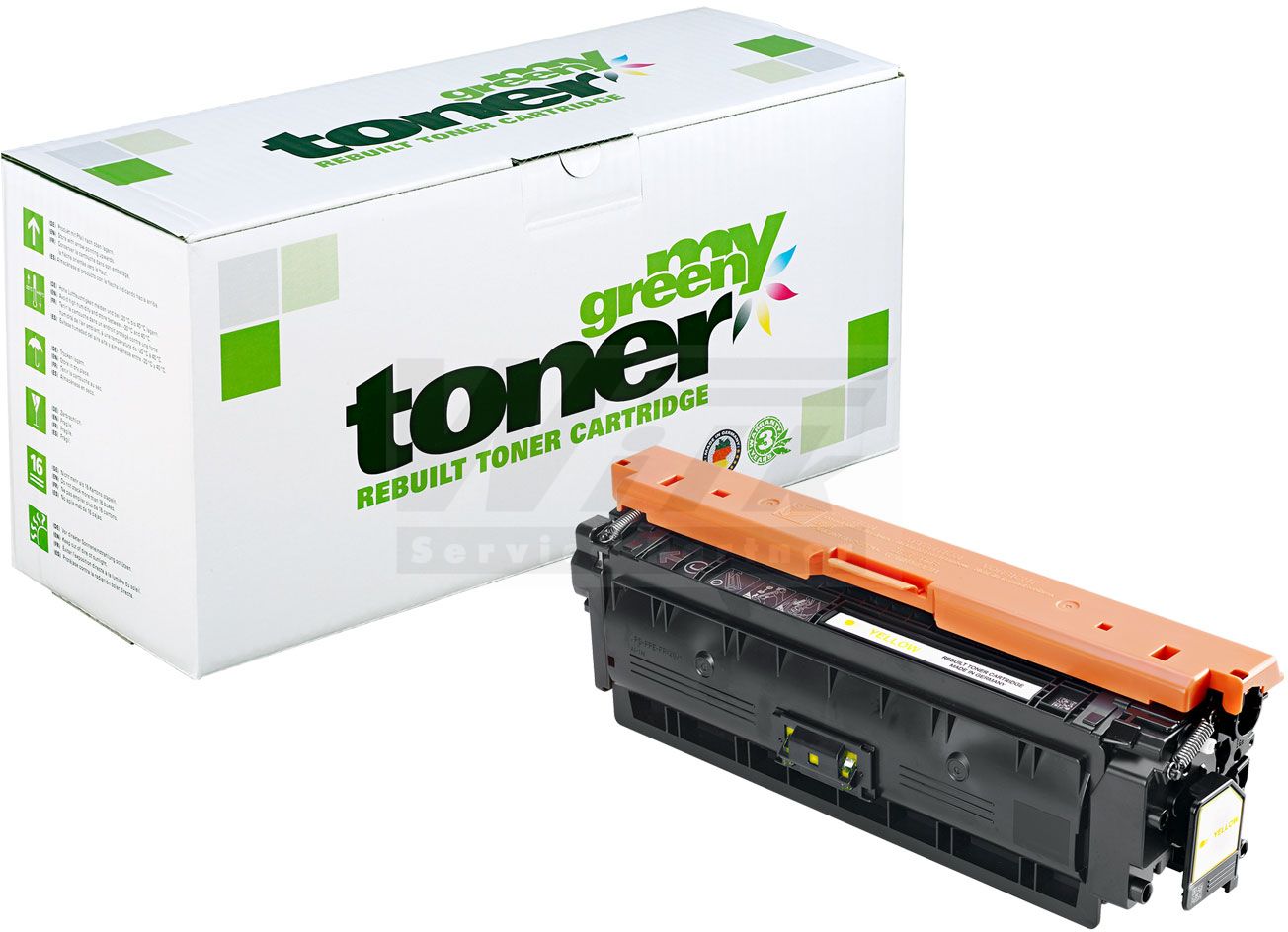 my green toner Toner-Kit gelb (112348) ersetzt 4563C001 / T10
