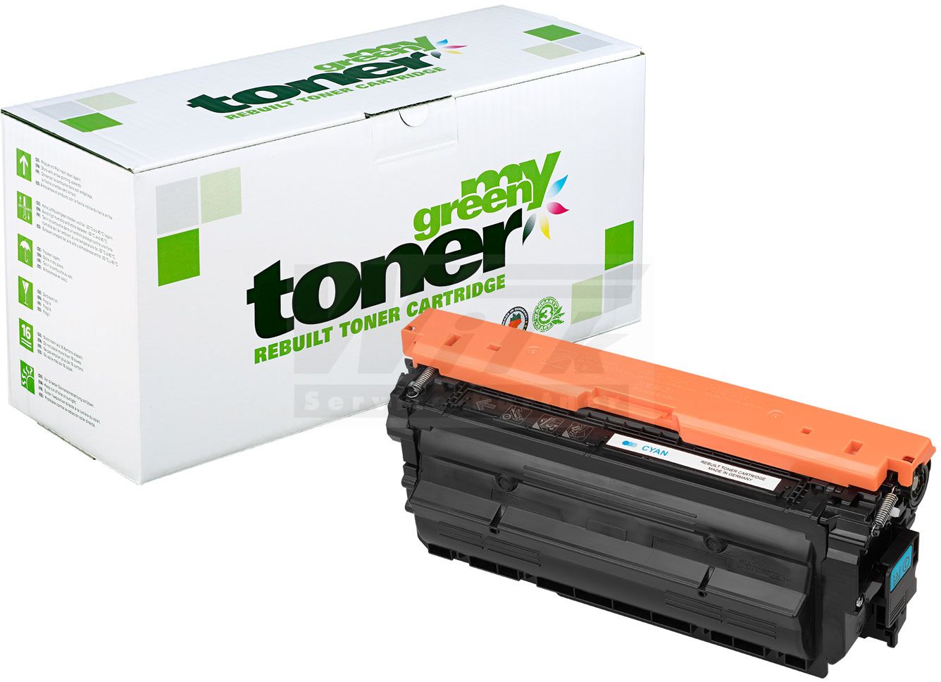 my green toner Toner-Kartusche cyan (136900) ersetzt 656X