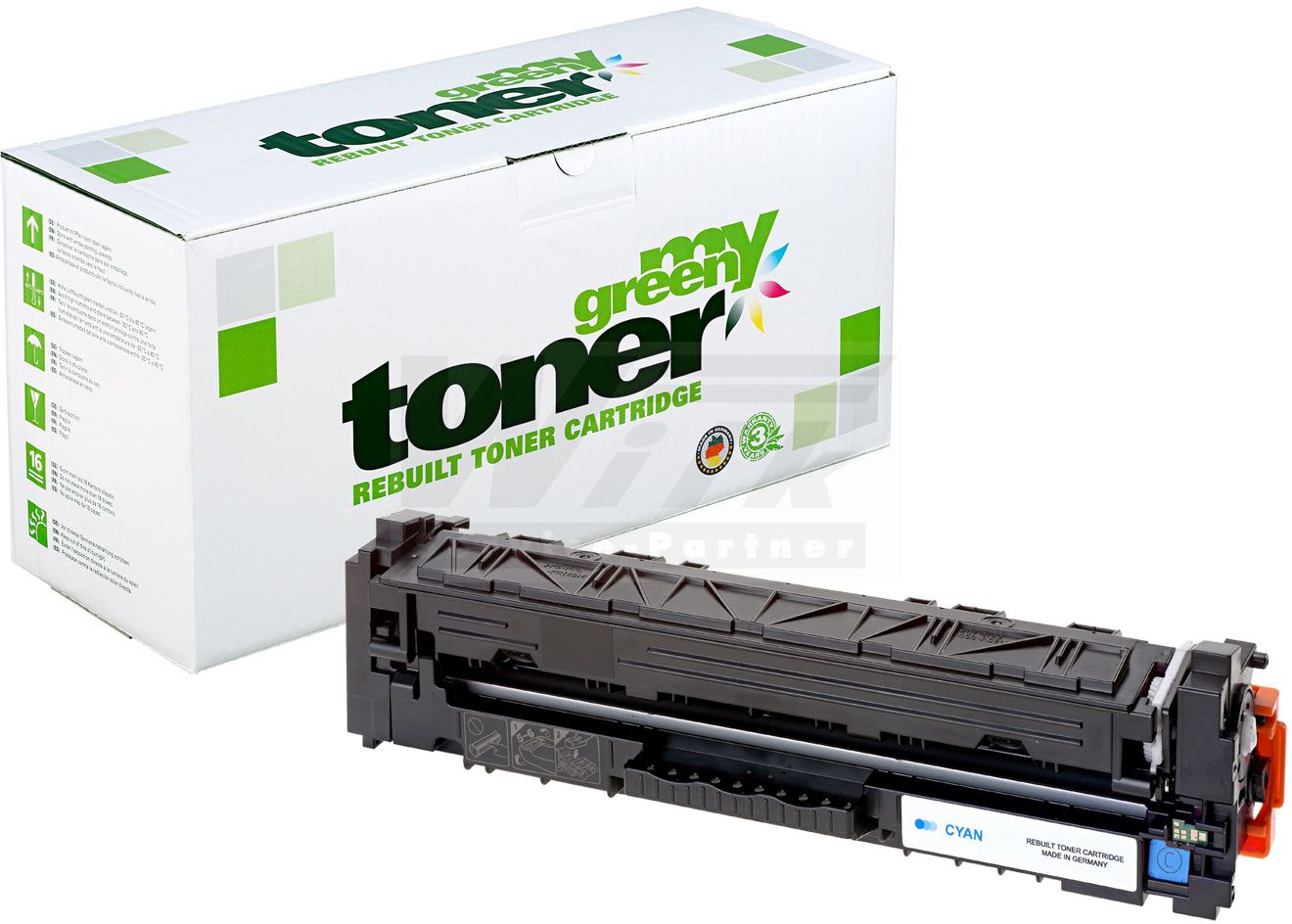 my green toner Toner-Kartusche cyan (137884) ersetzt W2411A, 216A