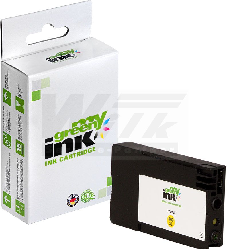 my green ink Tintenpatrone gelb (137969) ersetzt 3JA29AE, 963XL
