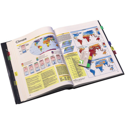 Q-CONNECT Haftmarker Transparent - 25 x 45 mm, 4 x 40 Streifen