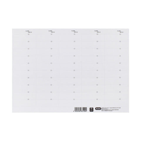 ELBA vertic® Beschriftungsschild für Registratur, 58 x 18 mm, weiß, 50 Stück