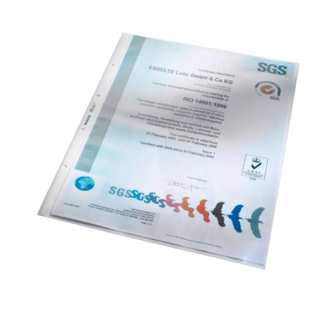 LEITZ 4702 Prospekthülle Standard, A3 hoch, PP, genarbt, dokumentenecht, farblos