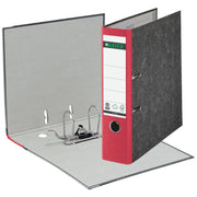 LEITZ 1080 Ordner Pappe A4 Wolkenmarmor, 80 mm, rot