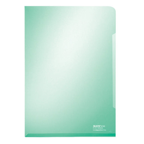 LEITZ 4153 Sichthülle Super Premium, A4, PVC, dokumentenecht, grün
