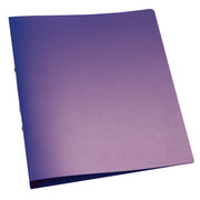 Q-CONNECT Ringbuch transparent - A4, 2-Ring, Ring-Ø 25 mm, violett-transparent