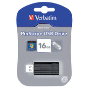 VERBATIM USB Stick 2.0 16GB, schwarz, VER49063