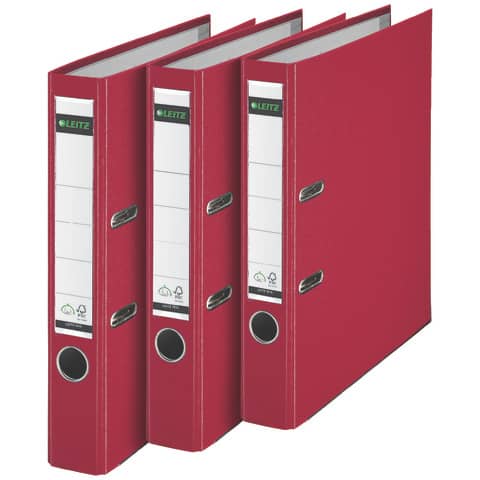 LEITZ 1015 Ordner Plastik - A4, 52 mm, rot