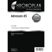 Ersatzadressblätter, A5, 25 Blatt, weiß CHRONOPLAN 50308