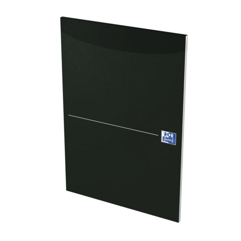 OXFORD Office Briefblock - A4, kariert, schwarz, kopfgeleimt 50 Blatt