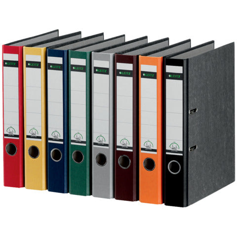 LEITZ 1050 Ordner Pappe A4 Wolkenmarmor, 52 mm, schwarz