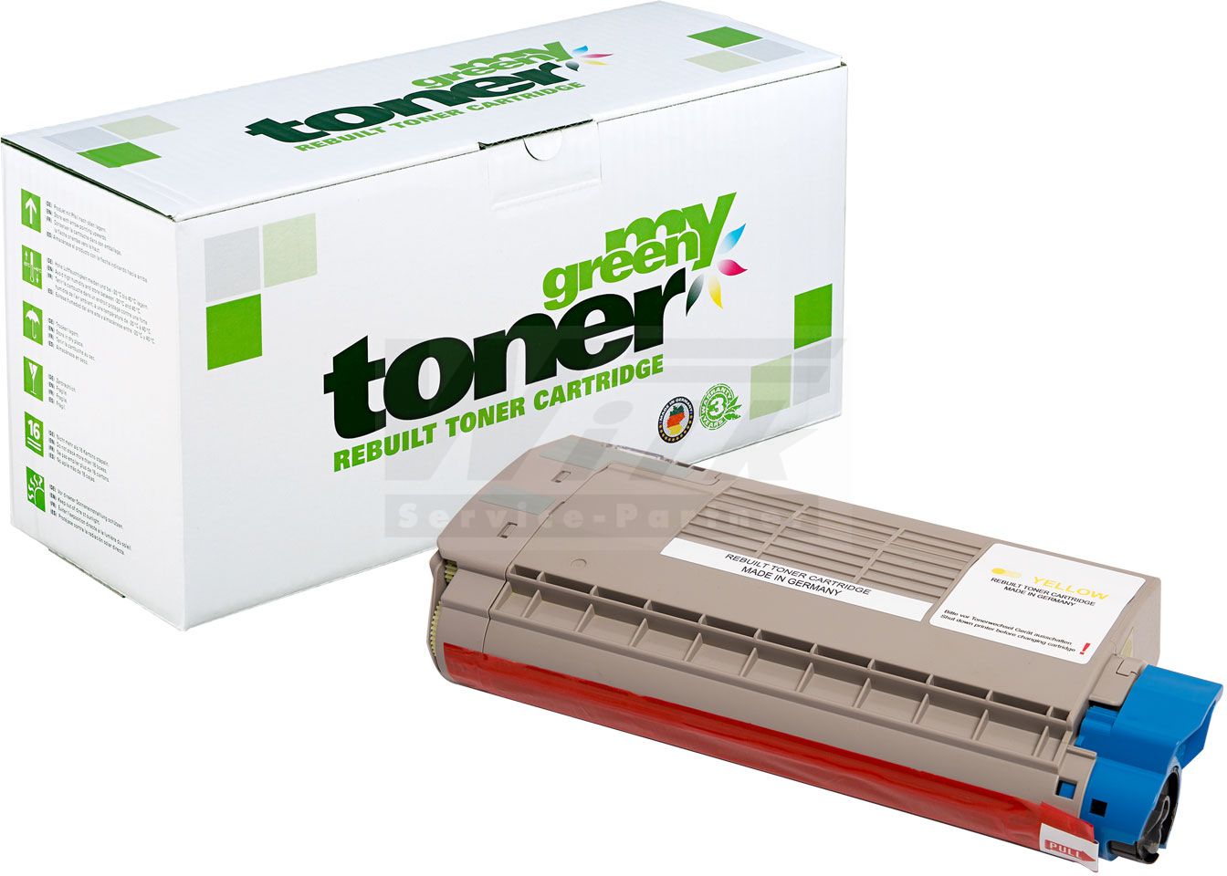 my green toner Toner-Kartusche yellow (182174) ersetzt 46507621