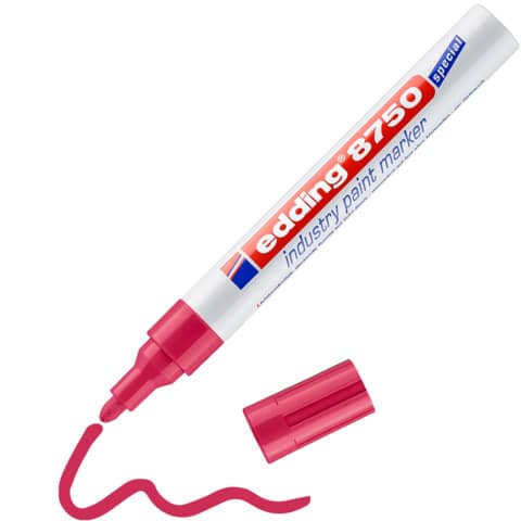 EDDING 8750 Lackmarker industry paint marker - 2-4 mm, rot
