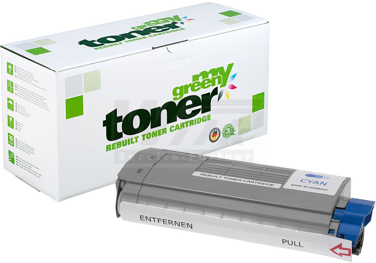 my green toner Toner-Kartusche cyan (182273) ersetzt 46507615