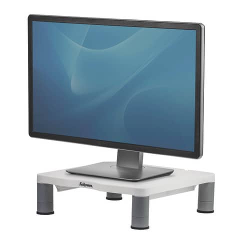 FELLOWES Monitor-Ständer Standard Smart Suites - höhenverstellbar, Kunststoff, platingrau