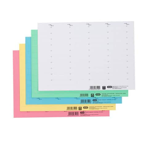 ELBA vertic® Beschriftungsschild für Registratur, 58 x 18 mm, weiß, 50 Stück