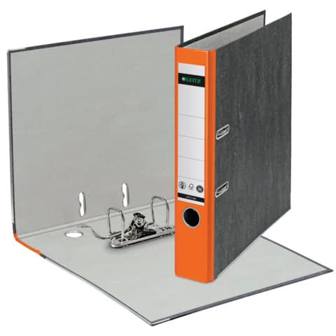 LEITZ 1050 Ordner Pappe A4 Wolkenmarmor, 52 mm, orange