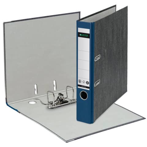 LEITZ 1050 Ordner Pappe A4 Wolkenmarmor, 52 mm, blau