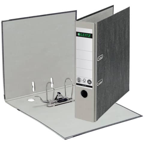 LEITZ 1080 Ordner Pappe A4 Wolkenmarmor, 80 mm, grau
