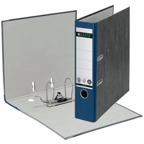 LEITZ 1080 Ordner Pappe A4 Wolkenmarmor, 80 mm, blau