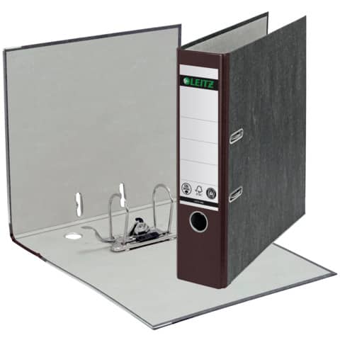 LEITZ 1080 Ordner Pappe A4 Wolkenmarmor, 80 mm, braun