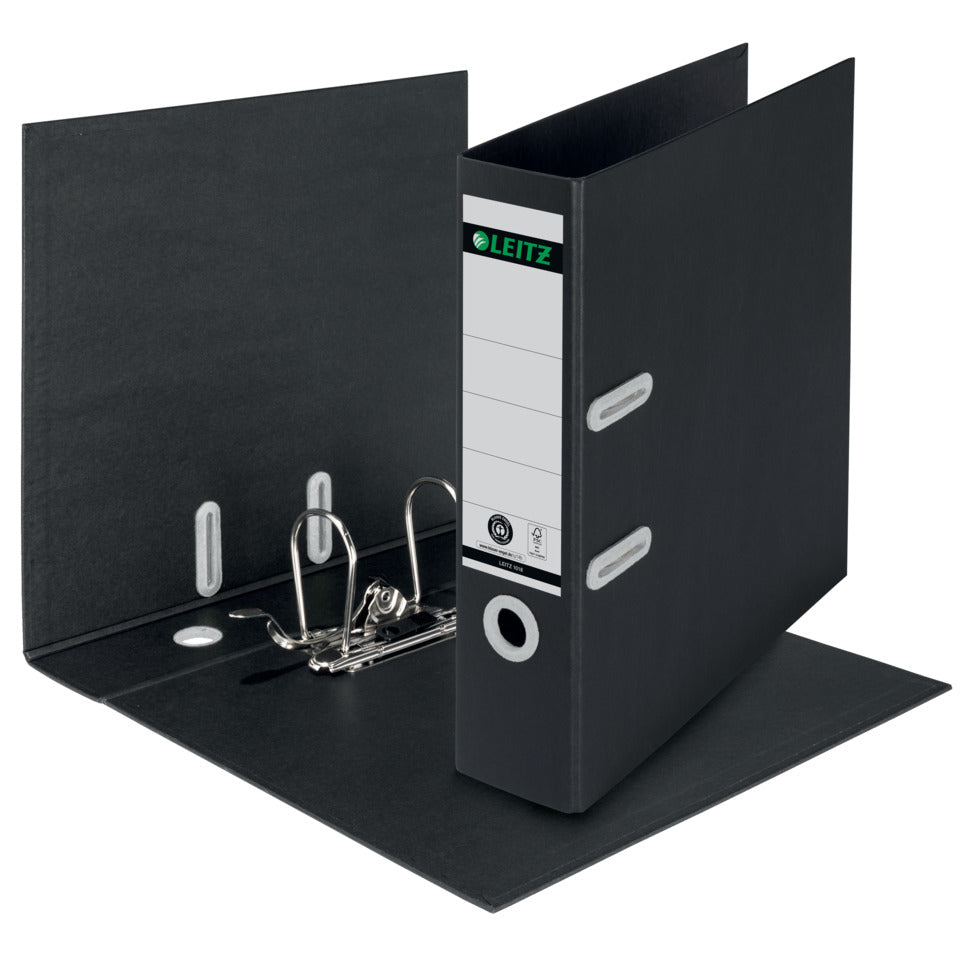 LEITZ 1018 Qualitäts-Ordner Recycle 180° - A4, 80 mm, schwarz