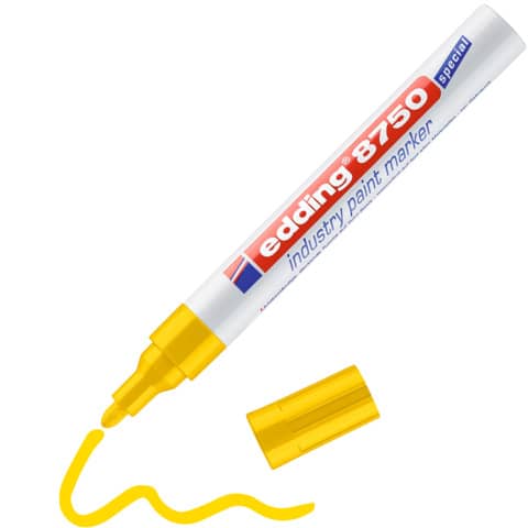 EDDING 8750 Lackmarker industry paint marker - 2-4 mm, gelb