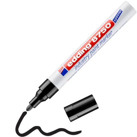 EDDING 8750 Lackmarker industry paint marker - 2-4 mm, schwarz
