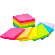 Haftnotizblock, 76x76mm, 12x100 Blatt sortiert Q-CONNECT KF10959