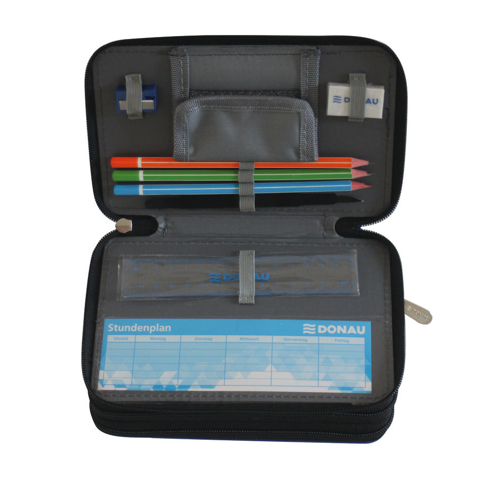 Schüleretui Einhorn, 3-Stock, gefüllt DONAU 6776100-19