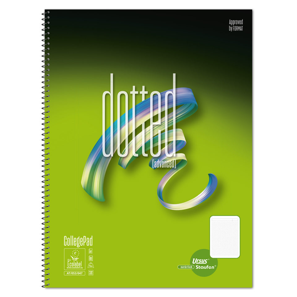 Collegeblock A4 80 Blatt punktkariert ws URSUS STYLE 608548000 Dotted Struktur