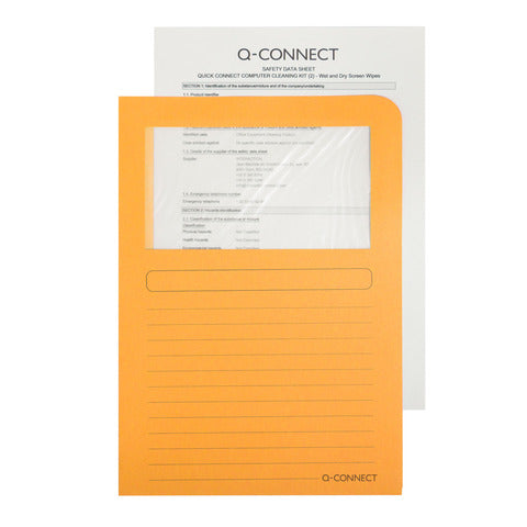 Q-CONNECT Umlaufmappe, A4, Pappe, orange