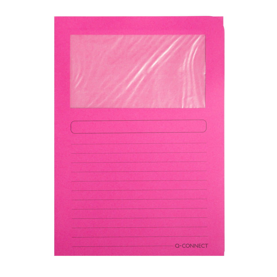 Q-CONNECT Umlaufmappe, A4, Pappe, pink