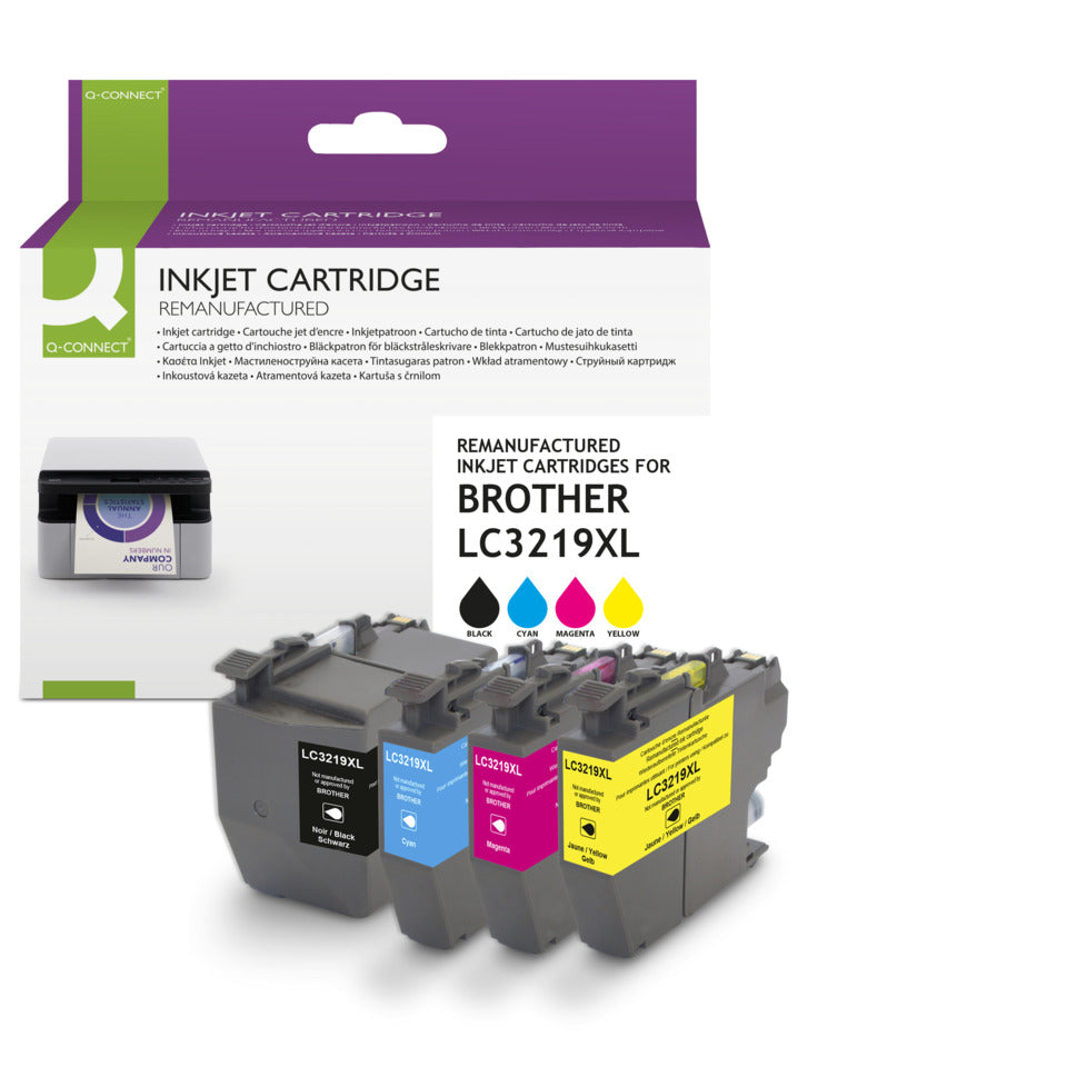 Tinte ersetzt Brother LC3219XL-Multi Q-CONNECT KF14254