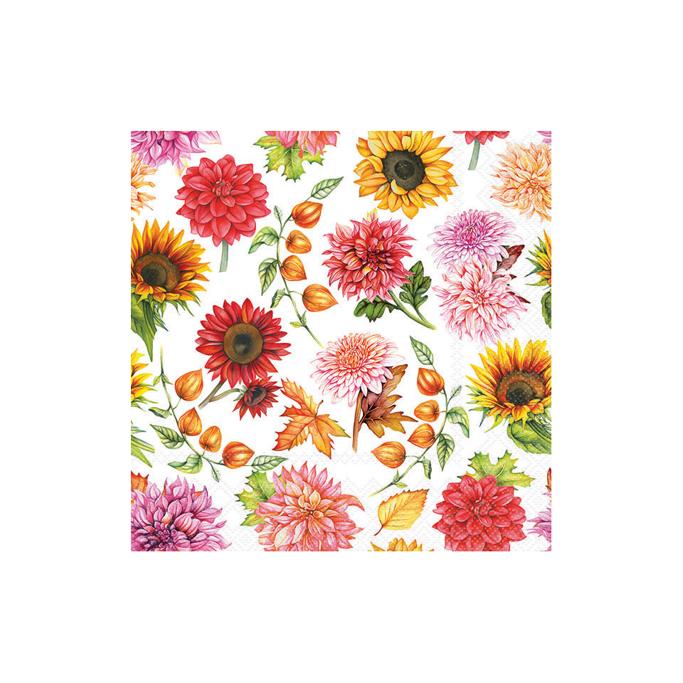 Motivserviette Herbstblüte, 33 x 33 cm, 3-lagig, 20 Stück AMBIENTE 13319770