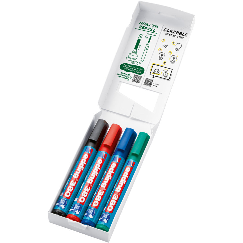 EDDING 380-4-2 Flipchartmarkeretui 4ST sortiert