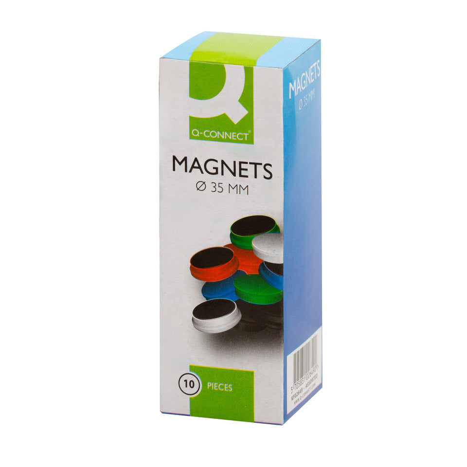 Q-CONNECT Magnet Ø35mm rot, 10 Stück