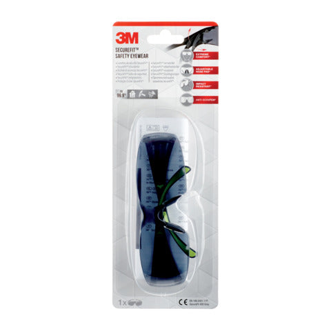 Schutzbrille Komfort grau 3M SF400G-1 Secure Fit