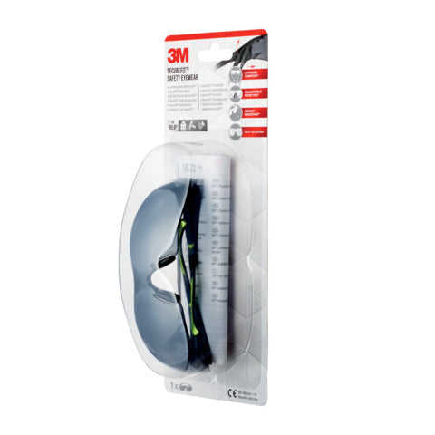 Schutzbrille Komfort grau 3M SF400G-1 Secure Fit