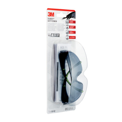 Schutzbrille Komfort grau 3M SF400G-1 Secure Fit