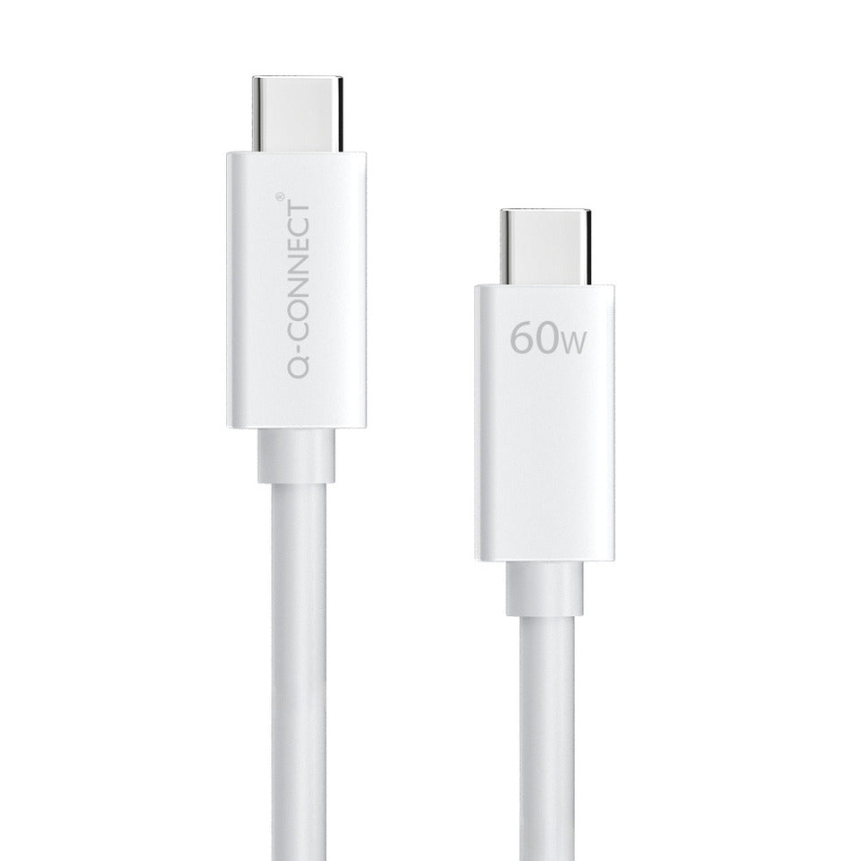 Q-CONNECT Ladekabel USB-C 3.2, Gen 1x1 weiß