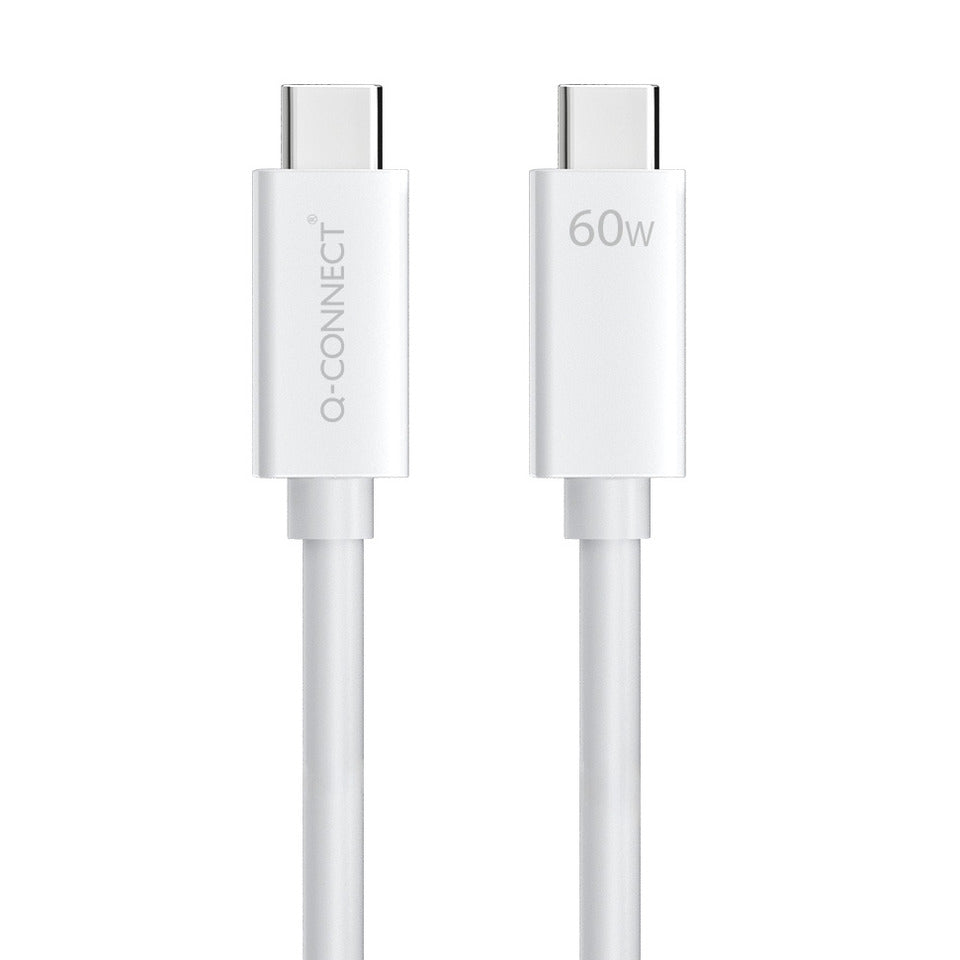 Q-CONNECT Ladekabel USB-C 3.2, Gen 1x1 weiß