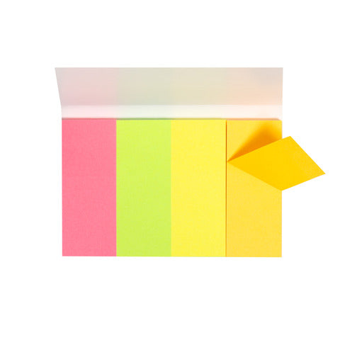 Q-CONNECT Haftmarker Neon - 20 x 50 mm, 4x 40 Streifen