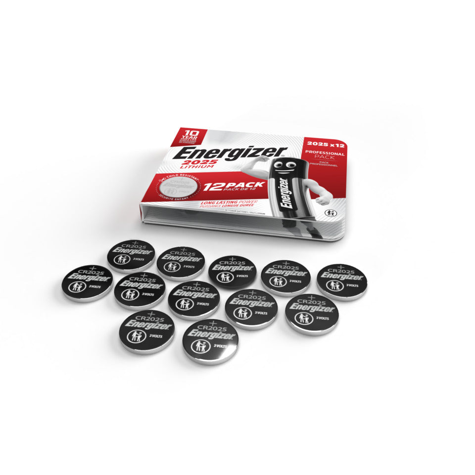 Knopfzellen-Batterie CR2025 12ST ENERGIZER E304263800 Lithium