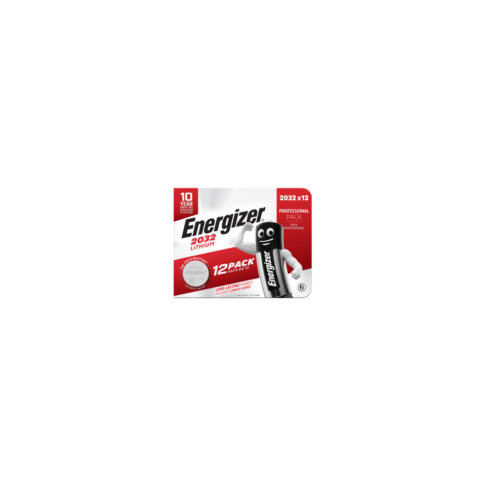 ENERGIZER Knopfzellen-Batterie Lithium CR2032, 12 Stück