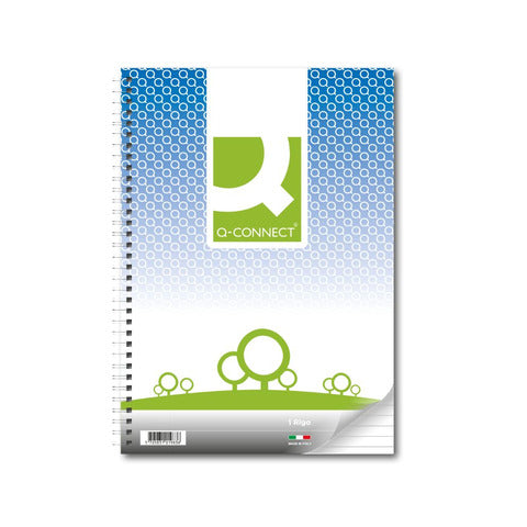 Q-CONNECT Collegeblock - A4, 80 Blatt, 70 g/qm, liniert