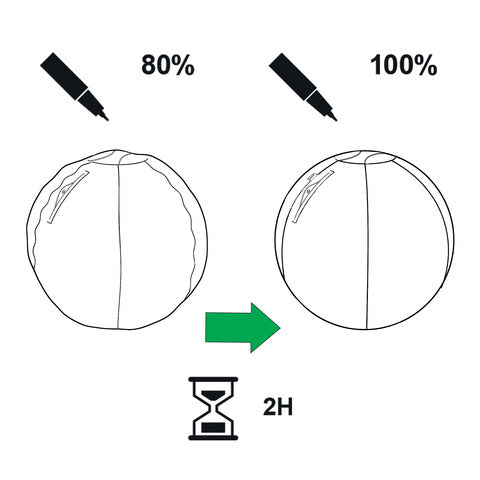 LEITZ Sitzball Ergo Cosy - Ø 65 cm, grau